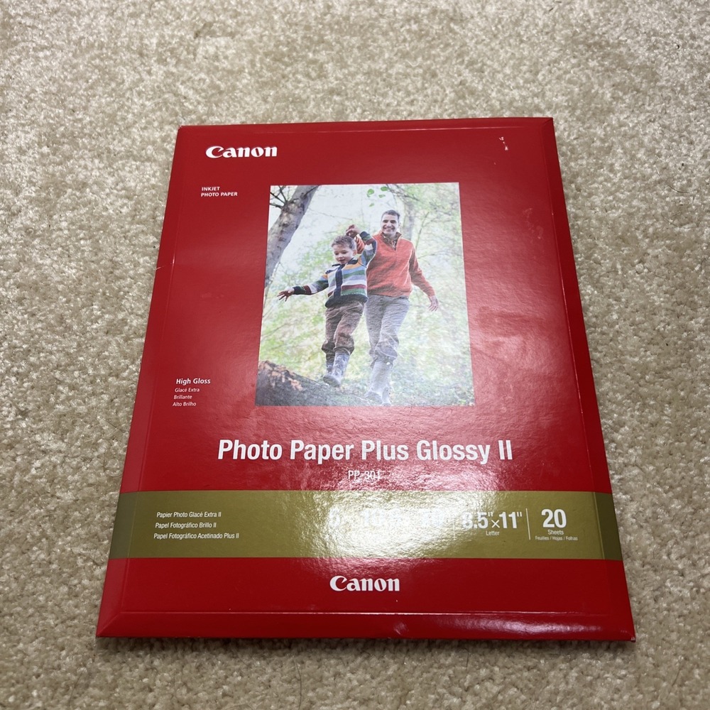 NWT CanonInk 1432C003 Photo Paper Plus Glossy II 8.5" x 11" 20 Sheets